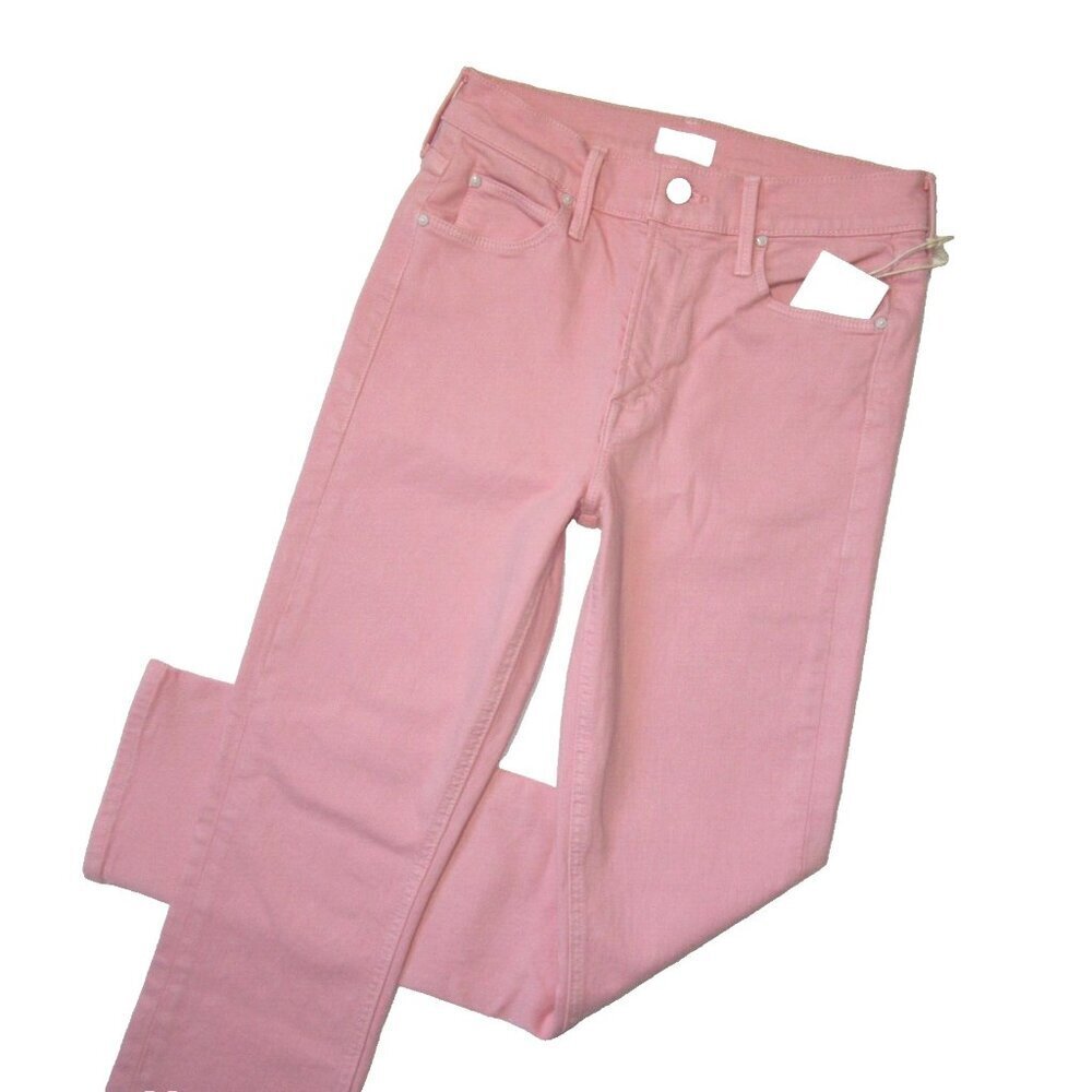 NWT Mother Mid Rise Dazzler Ankle in Play Date Quartz Pink Stretch Jeans 26 - Picture 2 of 8
